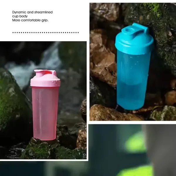 20 oz Blender Shaker Bottles for Protein Mixes - 20 oz Blender Shaker Bottles for Protein Mixes - Image 2 of 4