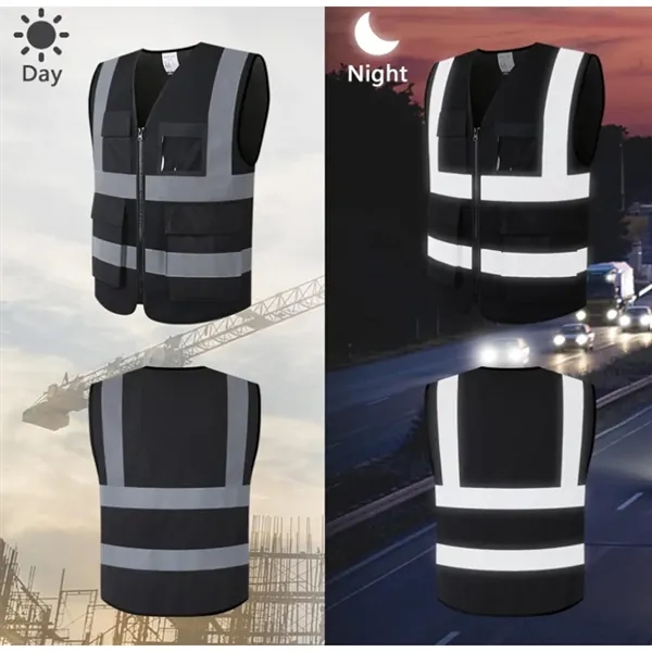 Working Safety Vest with Reflective Strips - Working Safety Vest with Reflective Strips - Image 1 of 1