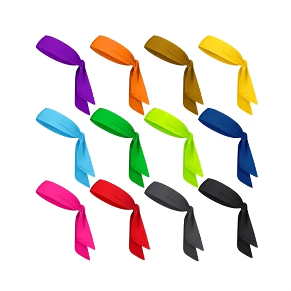 Quick Drying Sports Headband Moisture Wicking Bandanna - Quick Drying Sports Headband Moisture Wicking Bandanna - Image 2 of 4