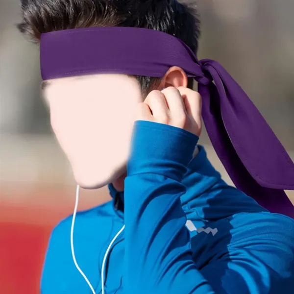 Quick Drying Sports Headband Moisture Wicking Bandanna - Quick Drying Sports Headband Moisture Wicking Bandanna - Image 3 of 4