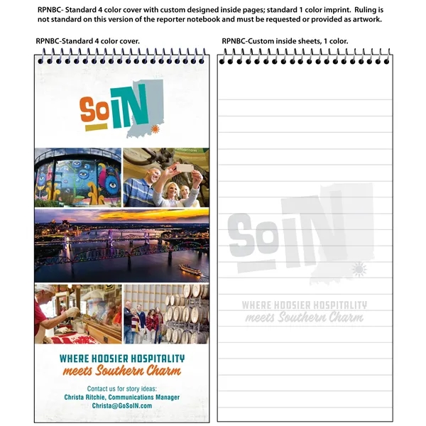 Custom Printed Pages Reporter Notebook - Custom Printed Pages Reporter Notebook - Image 0 of 4