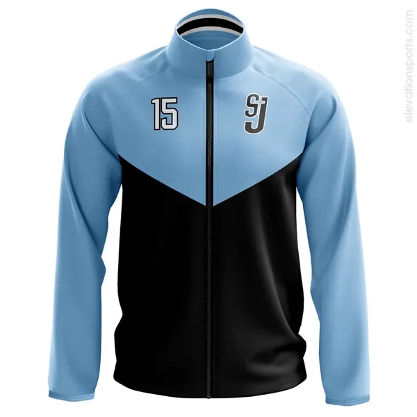 Custom Sublimated Traditional Warmup Track Jacket - Custom Sublimated Traditional Warmup Track Jacket - Image 1 of 3