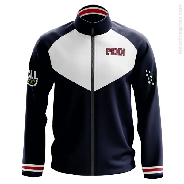 Custom Sublimated Traditional Warmup Track Jacket - Custom Sublimated Traditional Warmup Track Jacket - Image 3 of 3