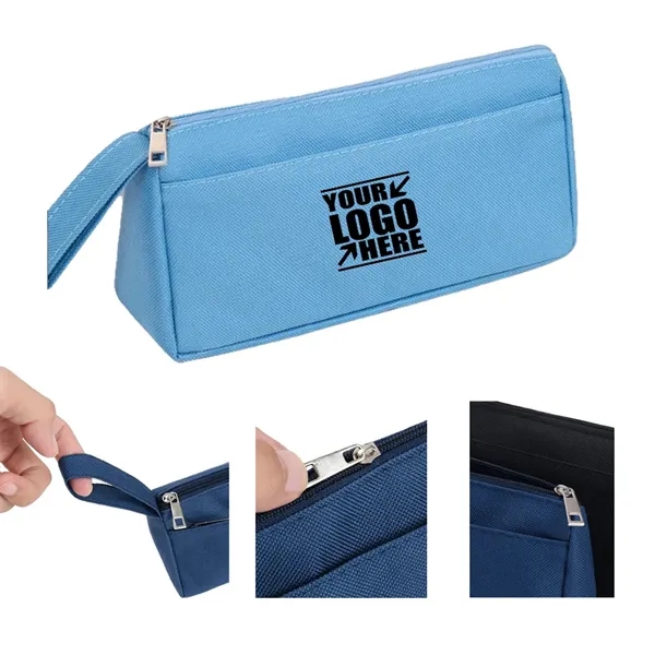 Tough Oxford Student Double-Layer Storage Stationery Bag - Tough Oxford Student Double-Layer Storage Stationery Bag - Image 0 of 2