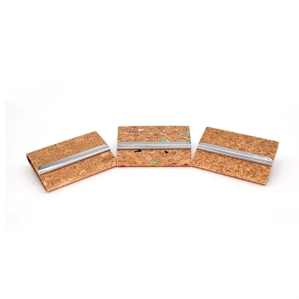 Cork-Textured Business Card Holder - Cork-Textured Business Card Holder - Image 0 of 2
