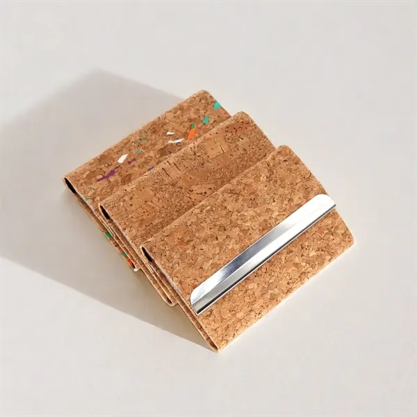 Cork-Textured Business Card Holder - Cork-Textured Business Card Holder - Image 1 of 2