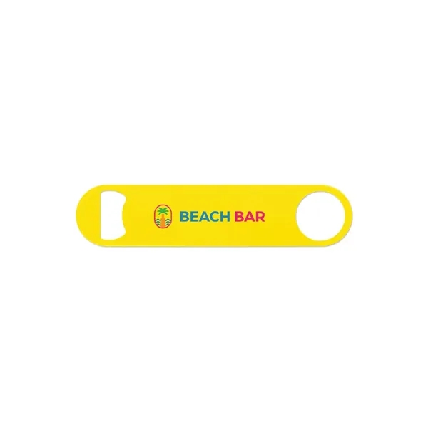 Paddle Style Powder Coated Steel Bottle Opener