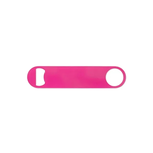 Paddle Style Powder Coated Steel Bottle Opener