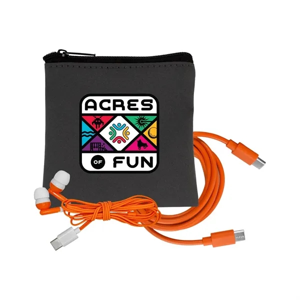 Gray Executive C to C Cable & Ear Bud Set - Gray Executive C to C Cable & Ear Bud Set - Image 8 of 18