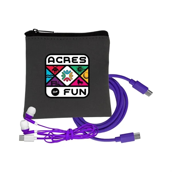 Gray Executive C to C Cable & Ear Bud Set - Gray Executive C to C Cable & Ear Bud Set - Image 10 of 18