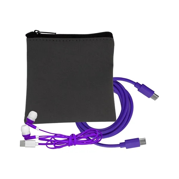 Gray Executive C to C Cable & Ear Bud Set - Gray Executive C to C Cable & Ear Bud Set - Image 11 of 18