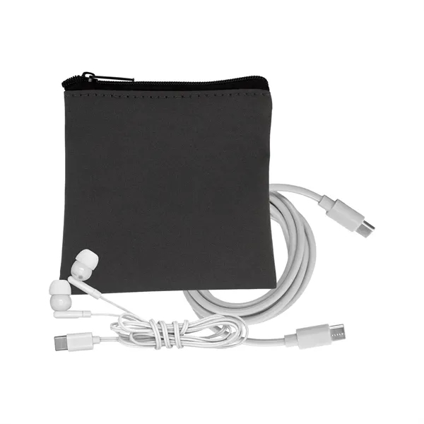 Gray Executive C to C Cable & Ear Bud Set - Gray Executive C to C Cable & Ear Bud Set - Image 15 of 18