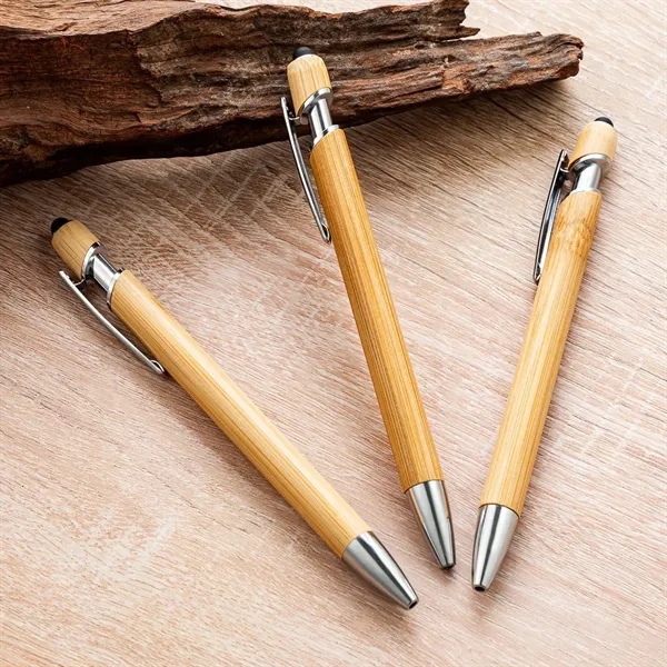 2-in-1 Bamboo Ballpoint Pen - 2-in-1 Bamboo Ballpoint Pen - Image 2 of 2