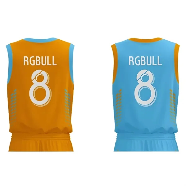 Reversible Personalized Basketball Jersey - Reversible Personalized Basketball Jersey - Image 3 of 10