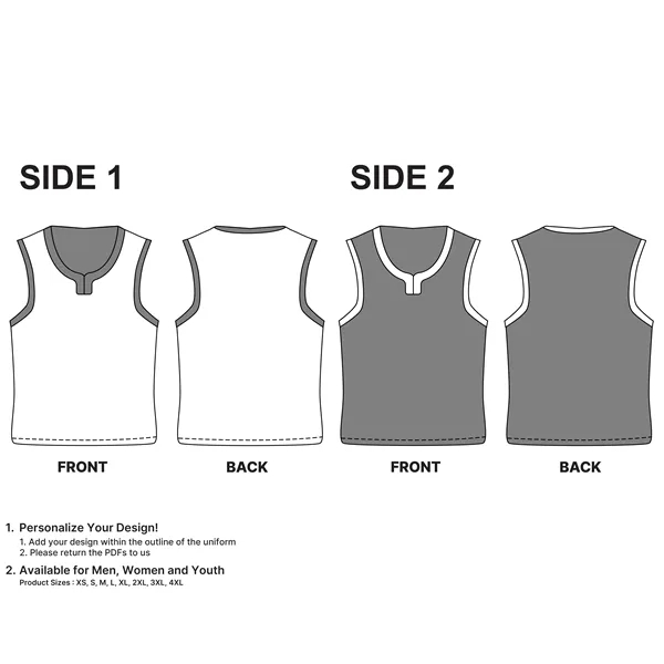 Reversible Personalized Basketball Jersey - Reversible Personalized Basketball Jersey - Image 10 of 10