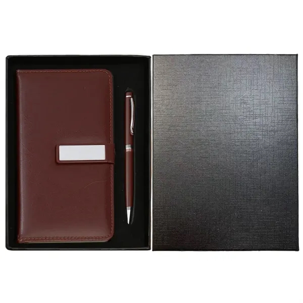 Penote - Luxury Leatherette A6 Notebook and Pen Gift Set - Penote - Luxury Leatherette A6 Notebook and Pen Gift Set - Image 9 of 10