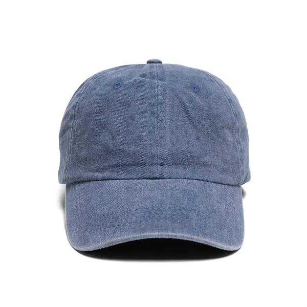 Buckle Strap Denim Cotton Baseball Cap - Buckle Strap Denim Cotton Baseball Cap - Image 7 of 15