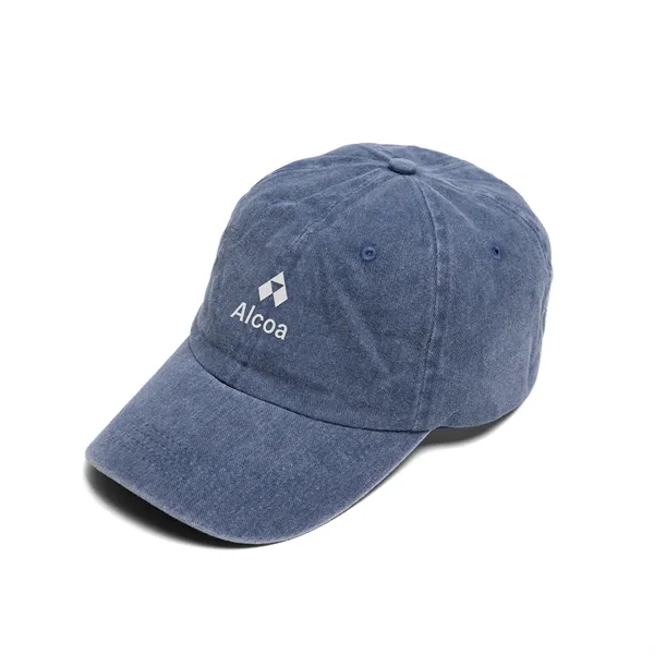 Buckle Strap Denim Cotton Baseball Cap - Buckle Strap Denim Cotton Baseball Cap - Image 12 of 15
