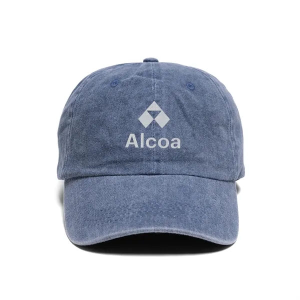 Buckle Strap Denim Cotton Baseball Cap - Buckle Strap Denim Cotton Baseball Cap - Image 13 of 15