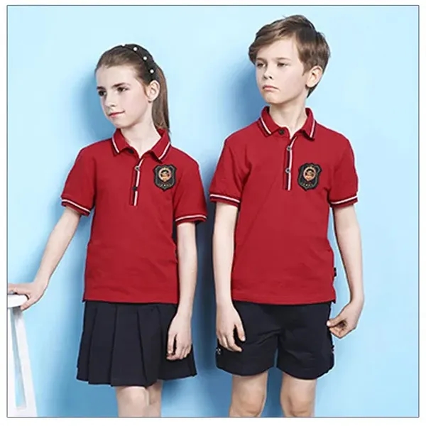 Custom 100% Bamboo Fiber Polo School Uniform - Custom 100% Bamboo Fiber Polo School Uniform - Image 2 of 2