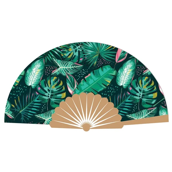 LOUD Clack Satin & Bamboo Hand Fan 13" x 25" - LOUD Clack Satin & Bamboo Hand Fan 13" x 25" - Image 22 of 25