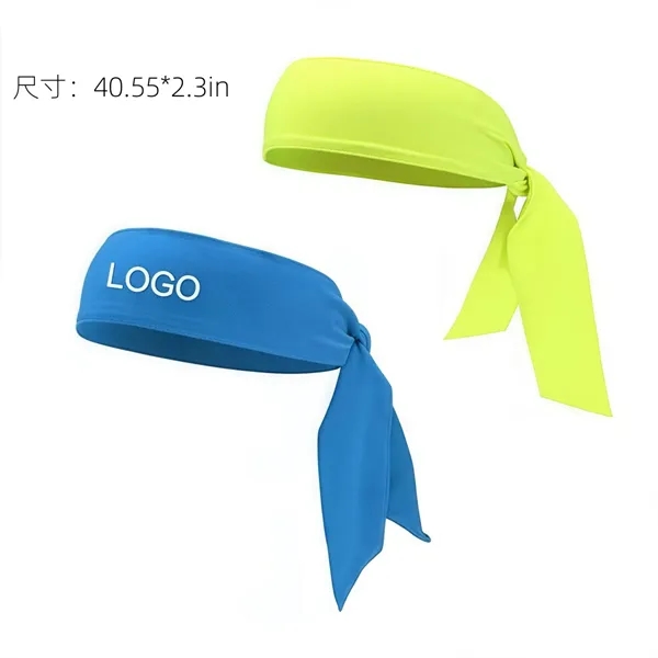 Tennis Sweatband Headband Dry Head Tie Hair Band - Tennis Sweatband Headband Dry Head Tie Hair Band - Image 1 of 4