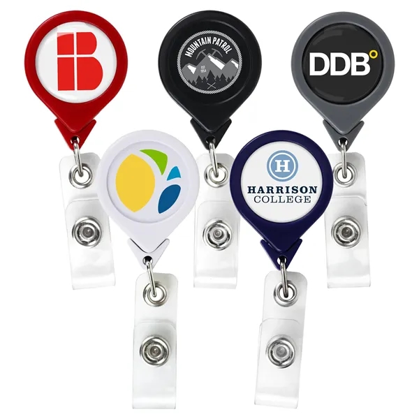 Round "BEST" Retractable Badge Reel (opaque) - Round "BEST" Retractable Badge Reel (opaque) - Image 0 of 7