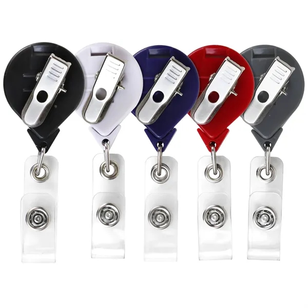 Round "BEST" Retractable Badge Reel (opaque) - Round "BEST" Retractable Badge Reel (opaque) - Image 1 of 7