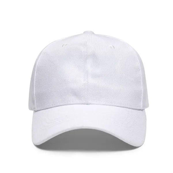 Promo Poly-Cotton 6 Panel Velcro Strap Baseball Cap - Promo Poly-Cotton 6 Panel Velcro Strap Baseball Cap - Image 2 of 15