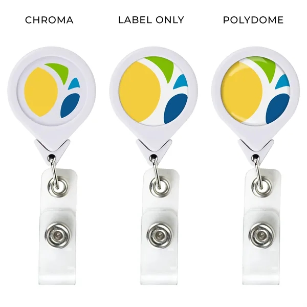 Round "BEST" Retractable Badge Reel (opaque) - Round "BEST" Retractable Badge Reel (opaque) - Image 2 of 7