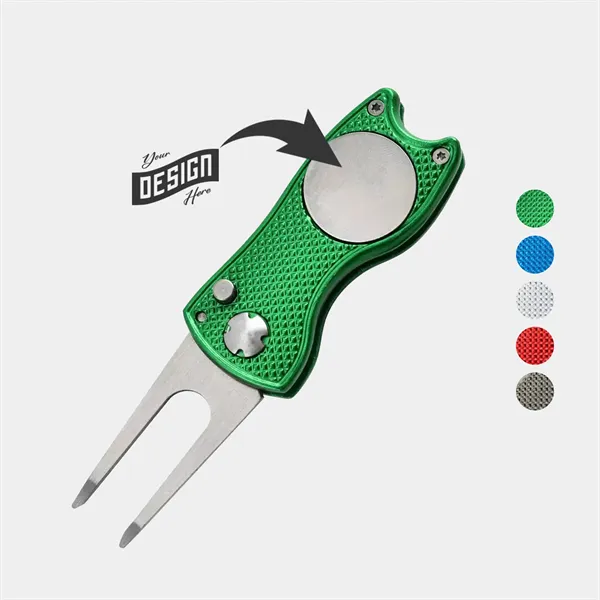 TiTUS® Golf Divot Tool Steel Fork & Alloy Handle - TiTUS® Golf Divot Tool Steel Fork & Alloy Handle - Image 0 of 5