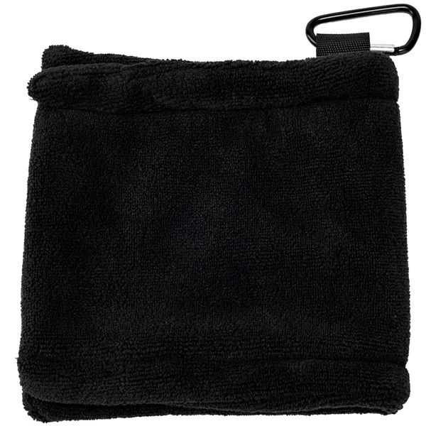 TiTUS® Microfiber Golf Ball Towel with Carabiner Clip - TiTUS® Microfiber Golf Ball Towel with Carabiner Clip - Image 5 of 7