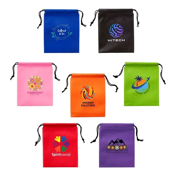 Full Color Non-Woven Drawstring Pouch - Full Color Non-Woven Drawstring Pouch - Image 8 of 8