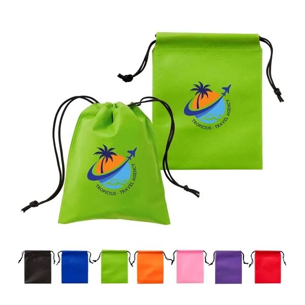 Full Color Non-Woven Drawstring Pouch - Full Color Non-Woven Drawstring Pouch - Image 0 of 8