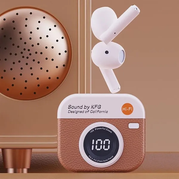 BT 5.4 Retro Semi in Ear Sports Noise Reduction Earbuds - BT 5.4 Retro Semi in Ear Sports Noise Reduction Earbuds - Image 4 of 5