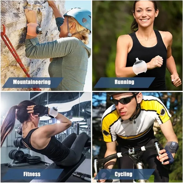 7 oz Wrist Running Adjustable Silicone Water Bottles - 7 oz Wrist Running Adjustable Silicone Water Bottles - Image 6 of 6
