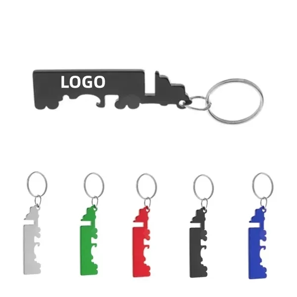 Truck Bottle Opener Keychain - Truck Bottle Opener Keychain - Image 1 of 6