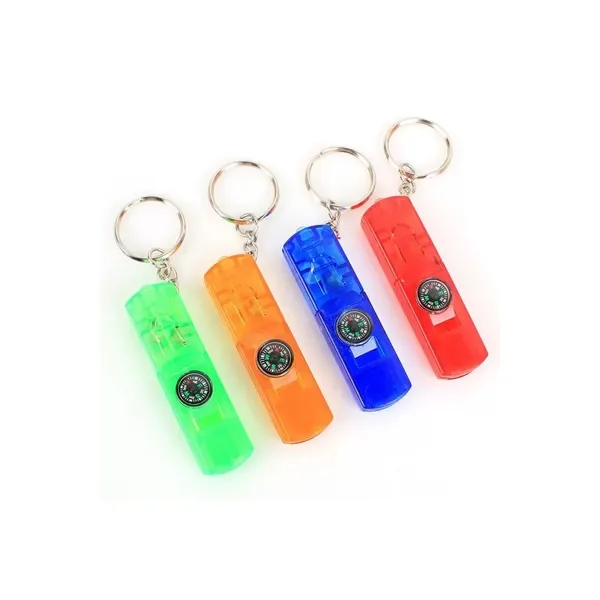 Mini Portable LED Key Light 4 in 1 Whistle Compass - Mini Portable LED Key Light 4 in 1 Whistle Compass - Image 3 of 3