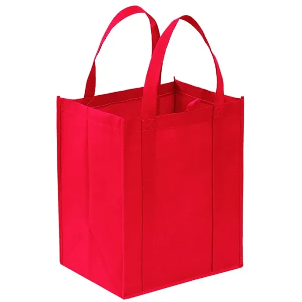 Reusable Non-woven Grocery Tote Bags with Plastic Insert - Reusable Non-woven Grocery Tote Bags with Plastic Insert - Image 3 of 6