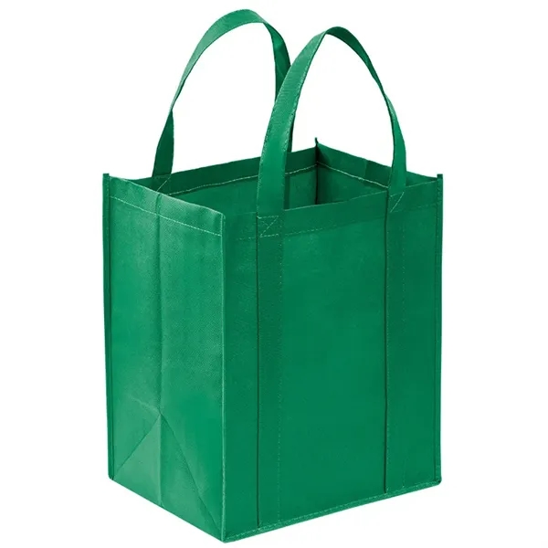 Reusable Non-woven Grocery Tote Bags with Plastic Insert - Reusable Non-woven Grocery Tote Bags with Plastic Insert - Image 4 of 6