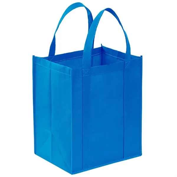 Reusable Non-woven Grocery Tote Bags with Plastic Insert - Reusable Non-woven Grocery Tote Bags with Plastic Insert - Image 5 of 6