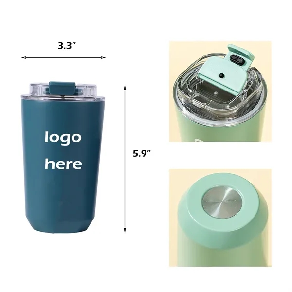 Double-Wall Insulated Tumbler With Sealed Lid & Flip-Top - Double-Wall Insulated Tumbler With Sealed Lid & Flip-Top - Image 1 of 1