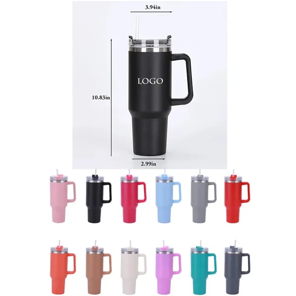 40oz Stainless Steel Vacuum Tumbler - 40oz Stainless Steel Vacuum Tumbler - Image 0 of 2