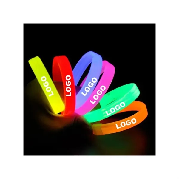 Disposable Tri-Fluorescent Glow Bracelets - Disposable Tri-Fluorescent Glow Bracelets - Image 0 of 2