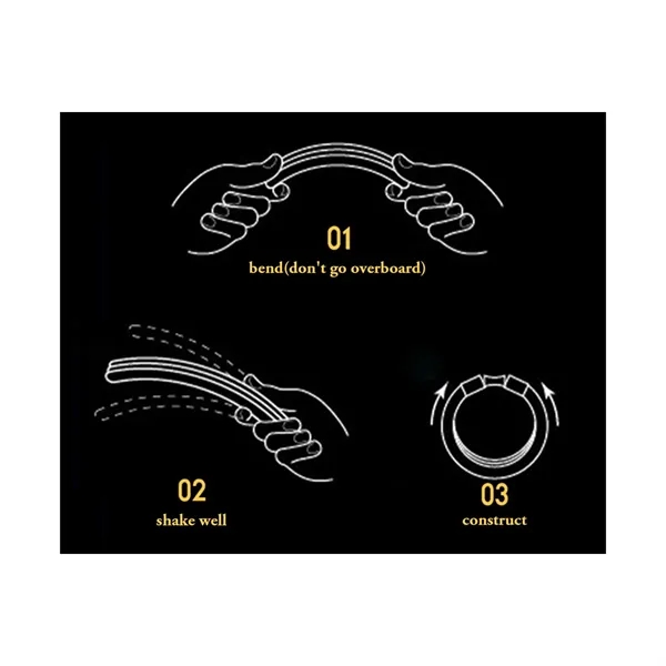Disposable Tri-Fluorescent Glow Bracelets - Disposable Tri-Fluorescent Glow Bracelets - Image 2 of 2