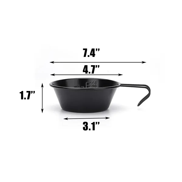 304 Stainless Steel Non-Stick Stackable Camping Bowl Mug - 304 Stainless Steel Non-Stick Stackable Camping Bowl Mug - Image 1 of 2
