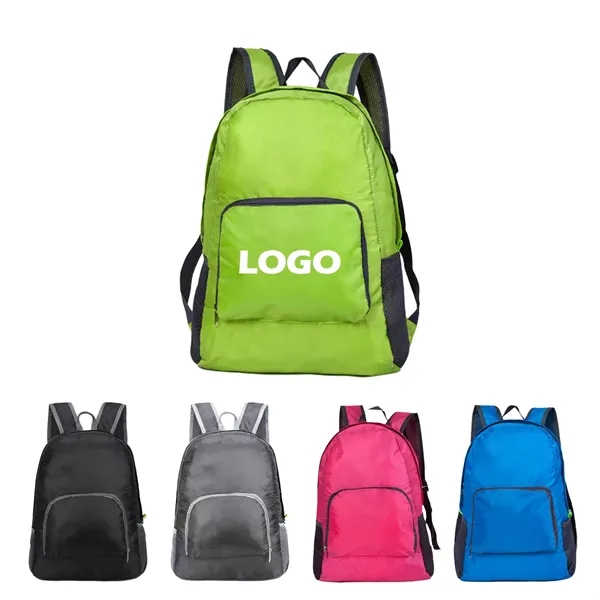 Lightweight Nylon Foldable Storage Backpack - Lightweight Nylon Foldable Storage Backpack - Image 0 of 2