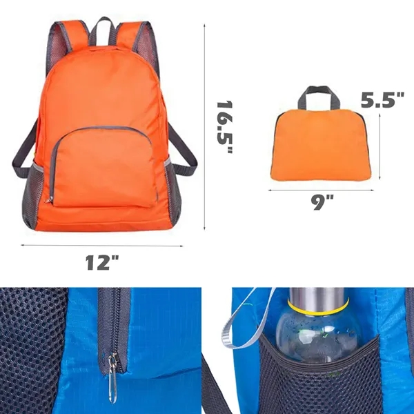 Lightweight Nylon Foldable Storage Backpack - Lightweight Nylon Foldable Storage Backpack - Image 1 of 2
