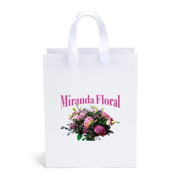 Elizabeth™- Ribbon-Handle Matte Eurotote - Dynamic Color - Elizabeth™- Ribbon-Handle Matte Eurotote - Dynamic Color - Image 0 of 3