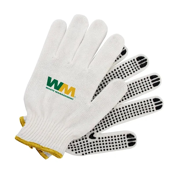 Cotton/Poly Gloves w/ Rubber Grip Dots - Cotton/Poly Gloves w/ Rubber Grip Dots - Image 0 of 3